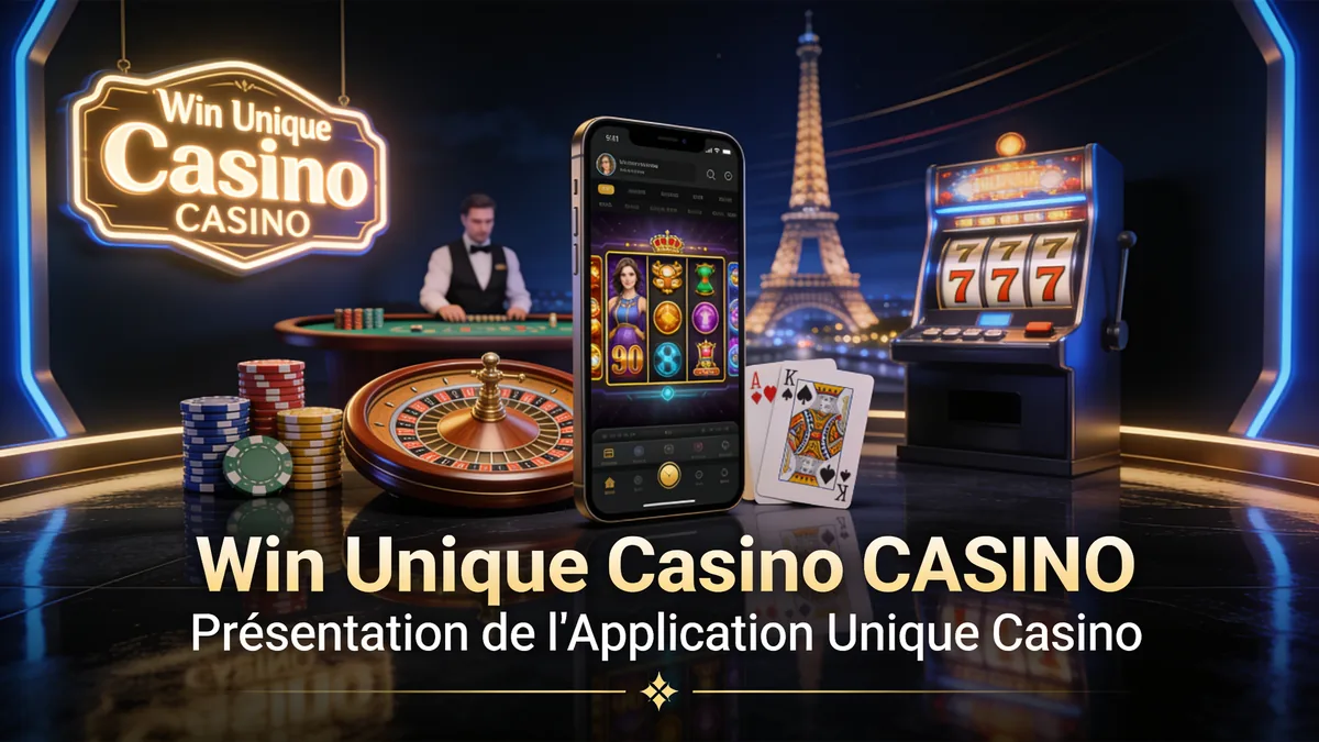 win unique casino en France — Présentation de l'Application Unique Casino
